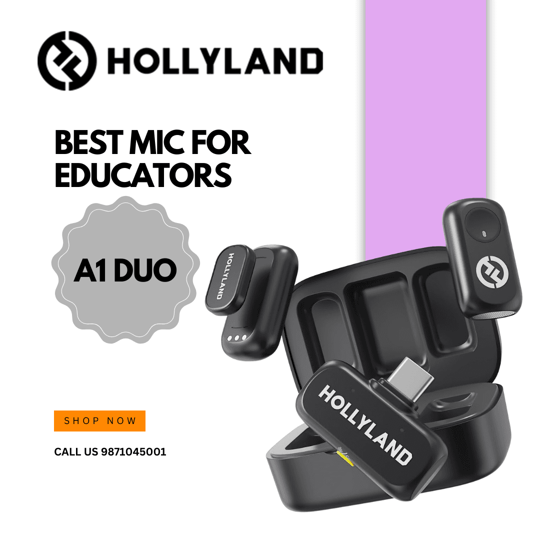 Hollyland Lark A1 Duo Wireless Magnetic Microphone for iPhone15/16/iPad/Android Phone