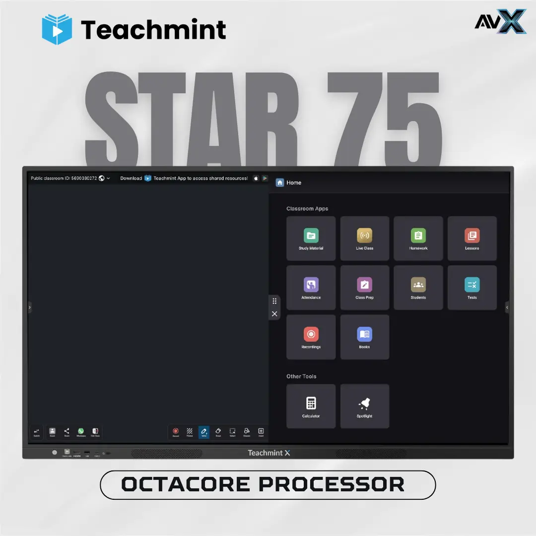 Teachmint X2 STAR 75 Inch Smartboard for School