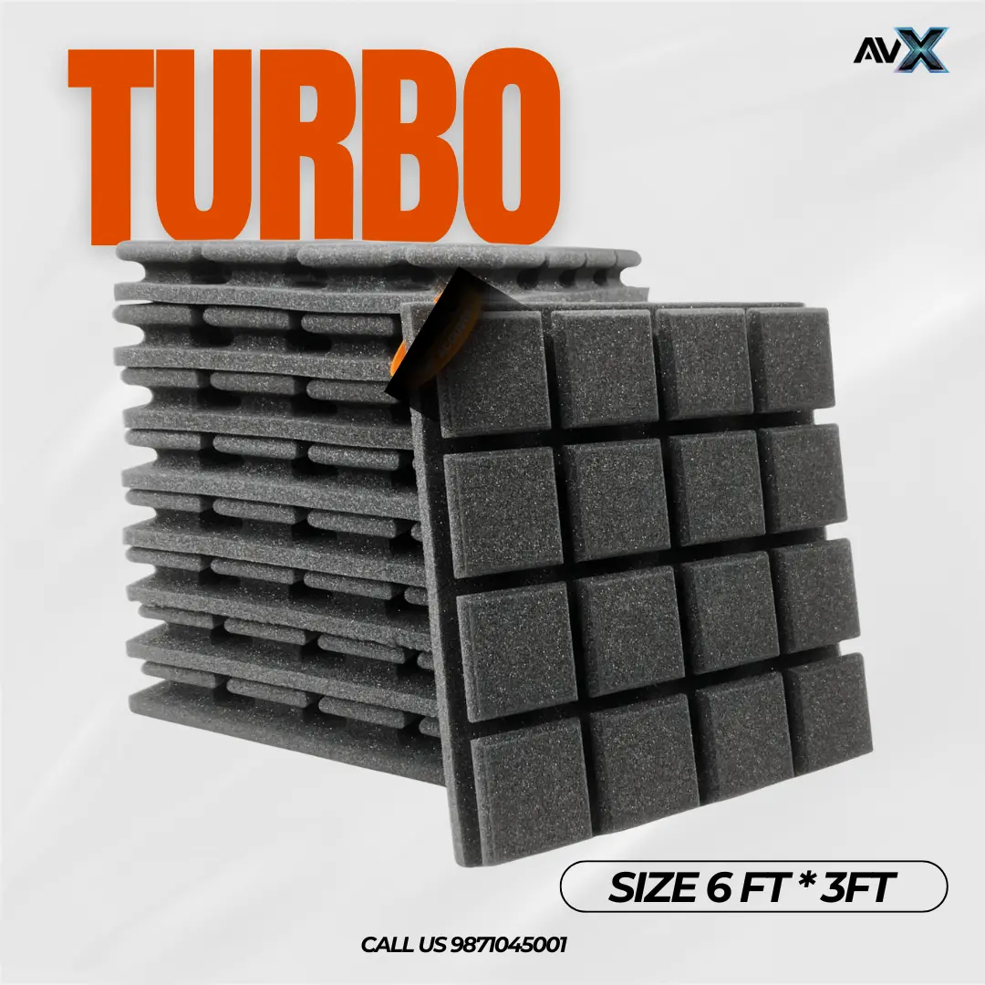 Soundproof Acoustic Foam Panels TURBO | 6FT * 3FT SHEET